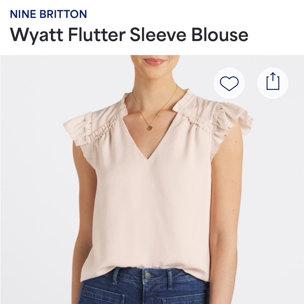 Flutter Sleeve Blouse
